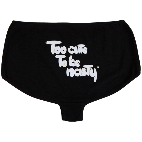 Too Cute To Be Nasty Black Juniors Booty Shorts